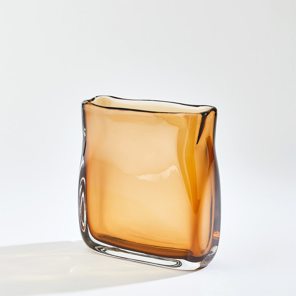 Soft Rectangle Vases Dark Amber