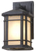 DVI Canada - One Light Outdoor Wall Sconce - Cardiff Outdoor - Black w/Sandblasted Seedy Glass- Union Lighting Luminaires Decor