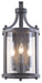 DVI Canada - Three Light Outdoor Wall Sconce - Niagara Outdoor - Hammered Black w/Clear Glass- Union Lighting Luminaires Decor