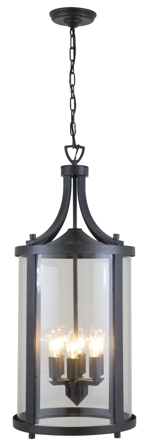 DVI Canada - Six Light Outdoor Pendant - Niagara Outdoor - Hammered Black w/Clear Glass- Union Lighting Luminaires Decor