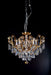 Bethel International Canada - Six Light Semi - Flush Mount - Semi - Flush Mount - Antique Brass- Union Lighting Luminaires Decor