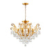Bethel International Canada - Eight Light Chandelier - Semi - Flush Mount - Antique Brass- Union Lighting Luminaires Decor