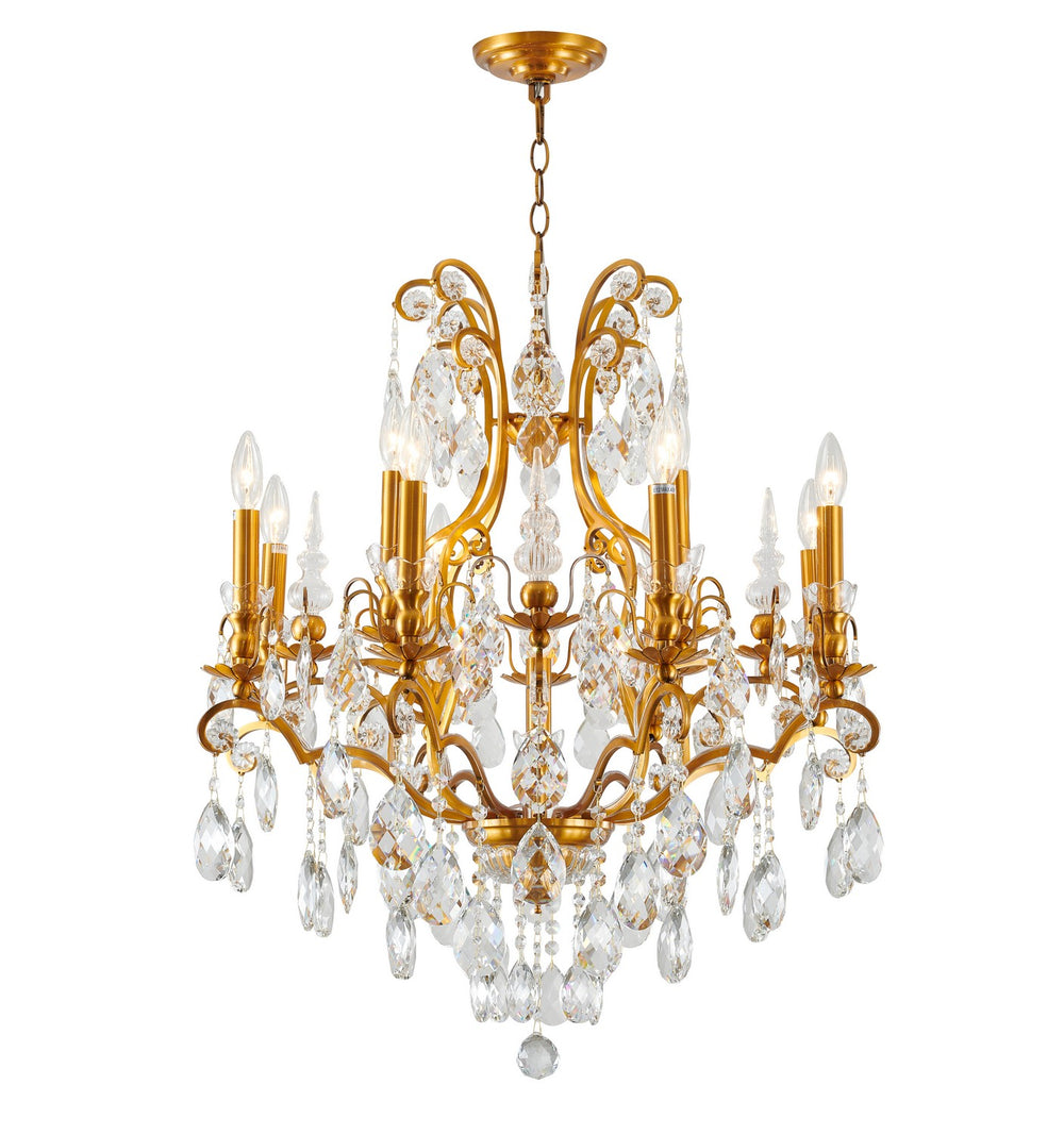 Bethel International Canada - 13 Light Chandelier - Chandelier - Antique Brass- Union Lighting Luminaires Decor