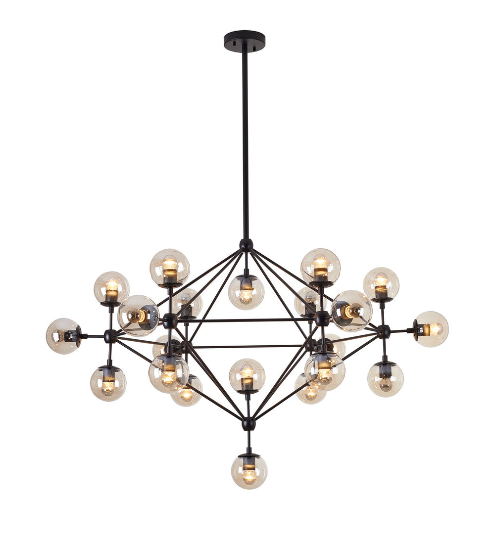 Bethel International Canada - 21 Light Chandelier - Pendant - Black- Union Lighting Luminaires Decor