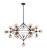 Bethel International Canada - 21 Light Chandelier - Pendant - Black- Union Lighting Luminaires Decor