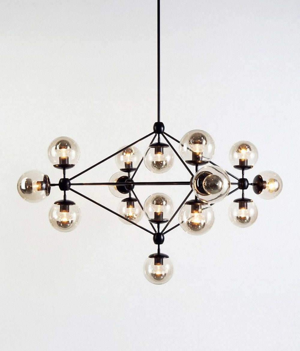 Bethel International Canada - 15 Light Chandelier - Pendant - Black- Union Lighting Luminaires Decor
