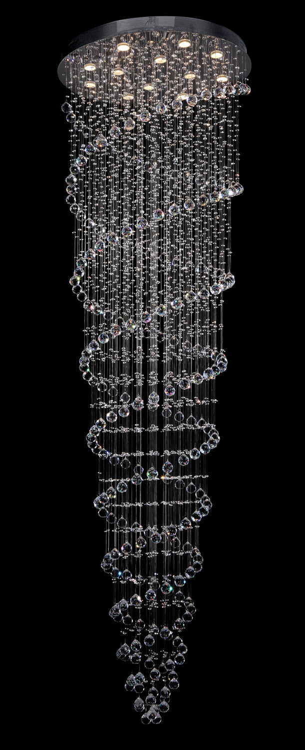 Bethel International Canada - Nine Light Flush Mount - Chandelier - Chrome- Union Lighting Luminaires Decor
