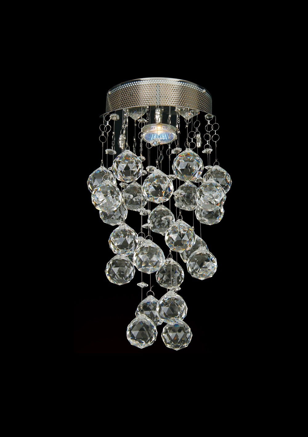 Bethel International Canada - One Light Flush Mount - Ceiling Fixture - Chrome- Union Lighting Luminaires Decor