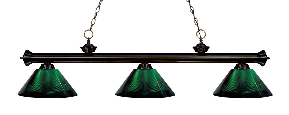 Z-Lite Canada - Three Light Billiard - Riviera - Bronze- Union Lighting Luminaires Decor