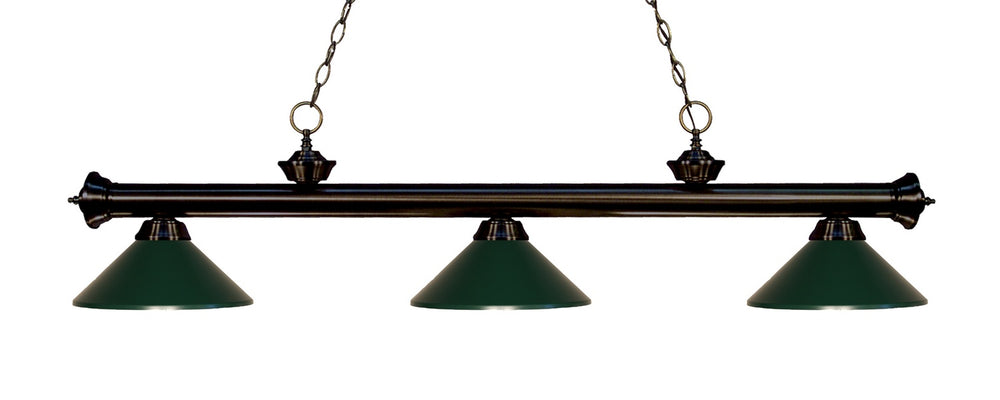 Z-Lite Canada - Three Light Billiard - Riviera - Bronze- Union Lighting Luminaires Decor