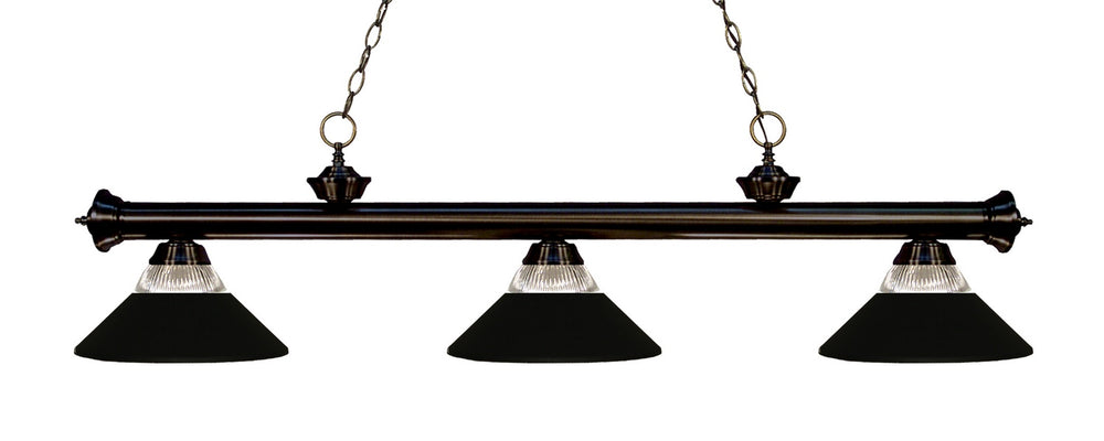 Z-Lite Canada - Three Light Billiard - Riviera - Bronze- Union Lighting Luminaires Decor
