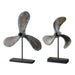 Uttermost - Sculpture, Set/2 - Propellers - Rust Brown w/Green- Union Lighting Luminaires Decor