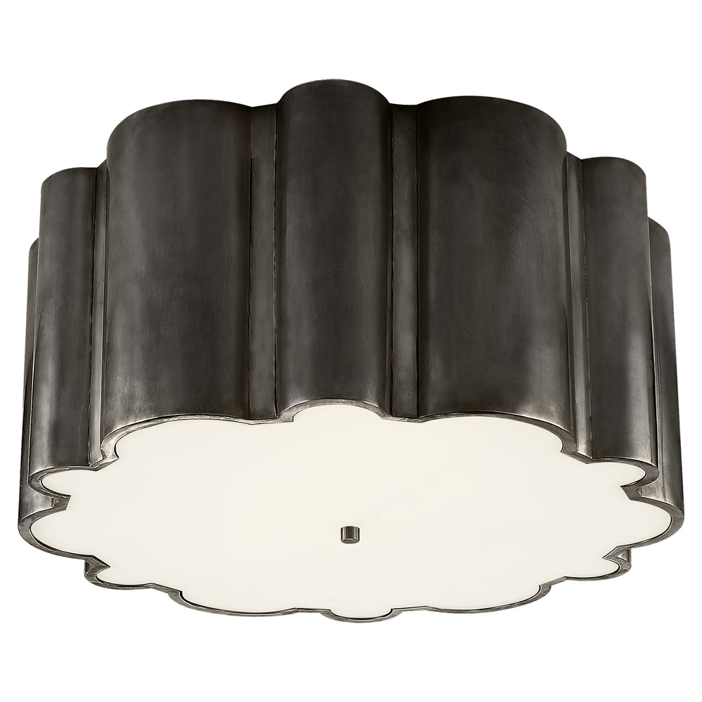 Visual Comfort Signature Canada - Four Light Flush Mount - Markos - Gun Metal- Union Lighting Luminaires Decor