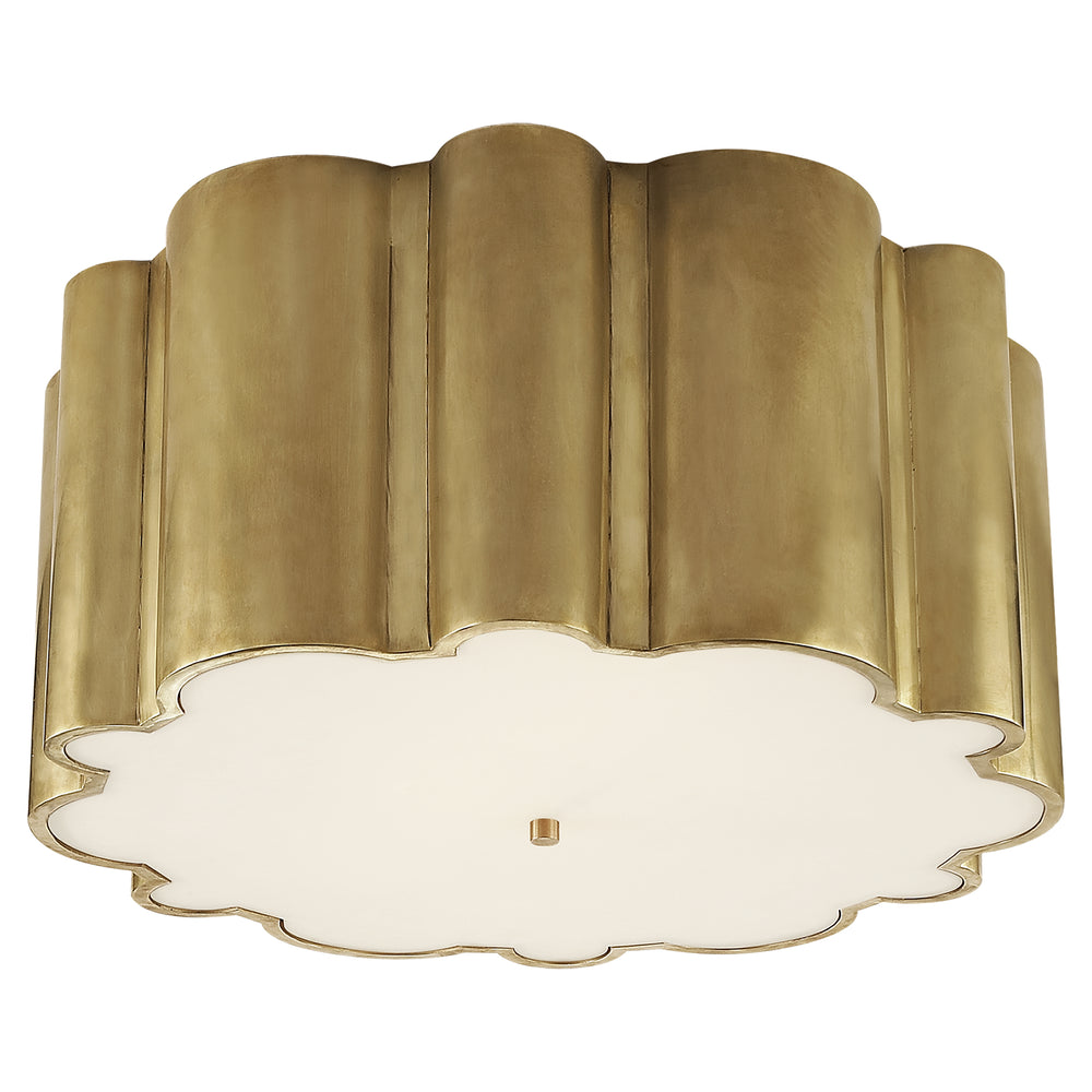 Visual Comfort Signature Canada - Four Light Flush Mount - Markos - Natural Brass- Union Lighting Luminaires Decor