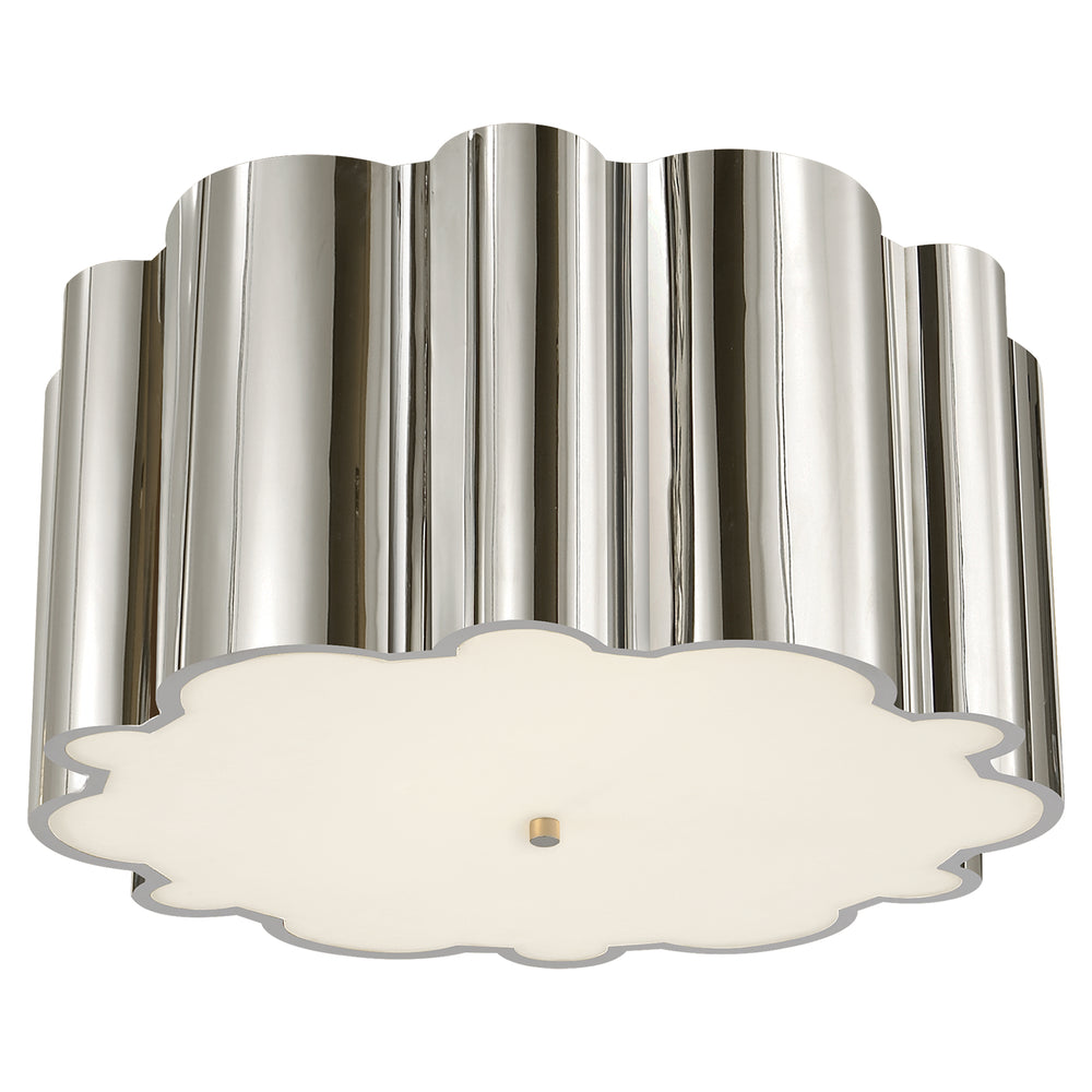 Visual Comfort Signature Canada - Four Light Flush Mount - Markos - Polished Nickel- Union Lighting Luminaires Decor
