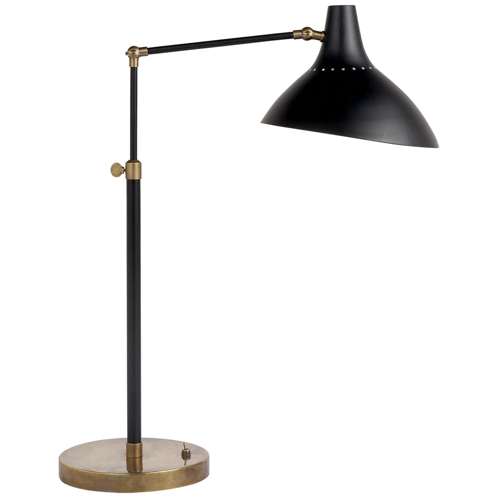 Visual Comfort Signature Canada - One Light Table Lamp - Charlton - Black and Brass- Union Lighting Luminaires Decor