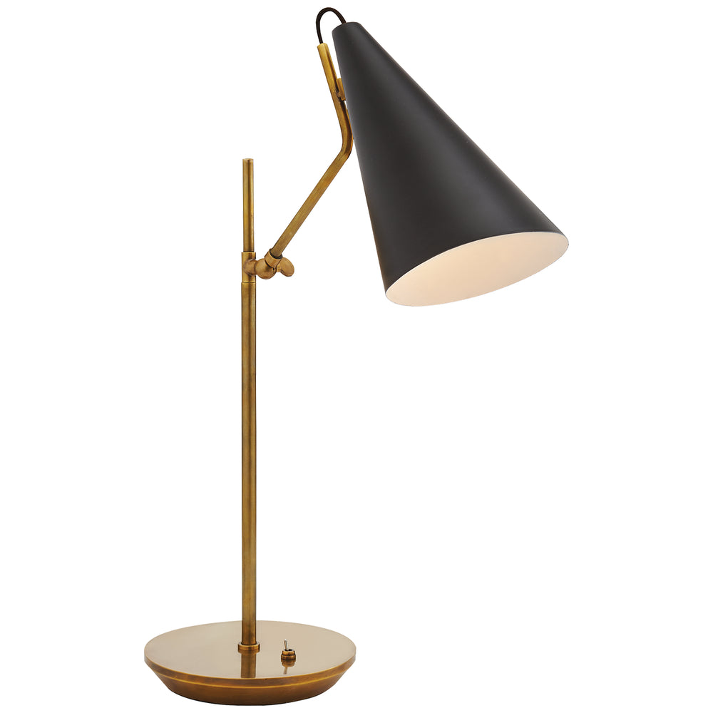 Visual Comfort Signature Canada - One Light Table Lamp - Clemente - Brass with Black- Union Lighting Luminaires Decor