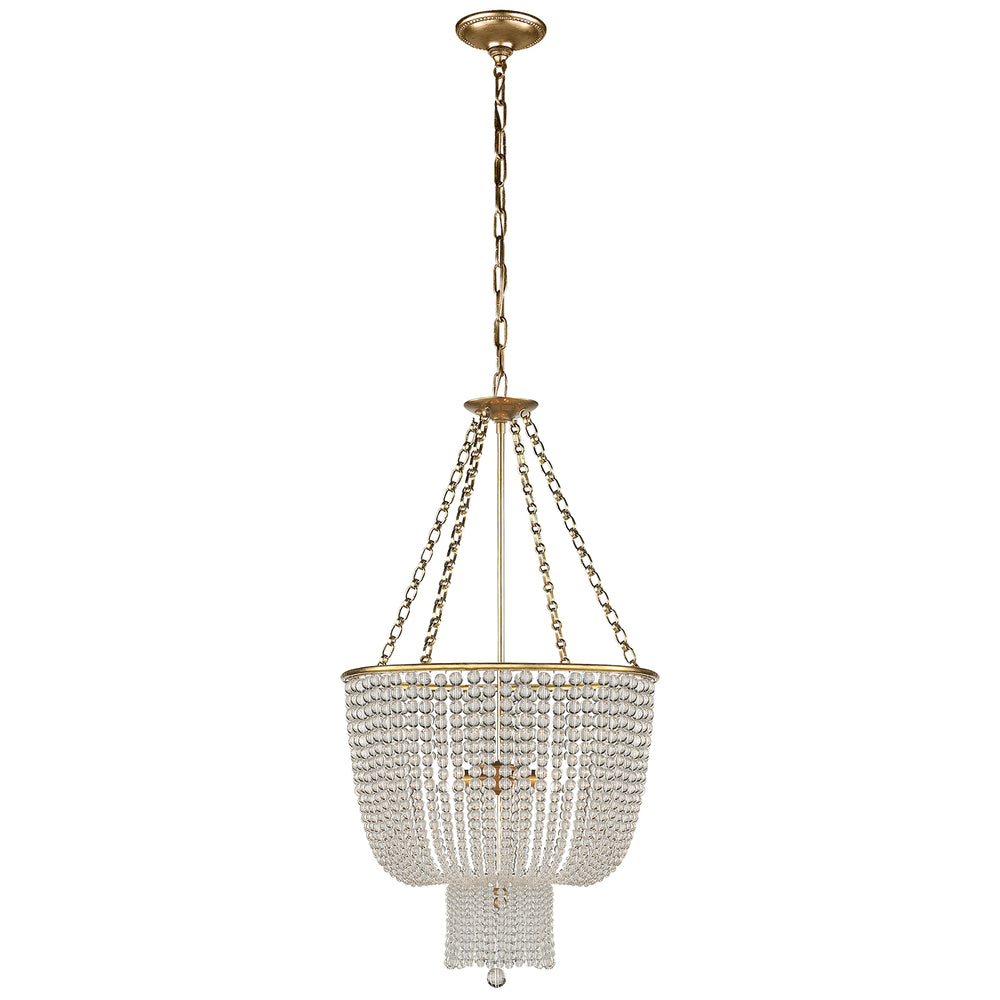 Visual Comfort Signature Canada - Four Light Chandelier - Jacqueline - Hand-Rubbed Antique Brass- Union Lighting Luminaires Decor