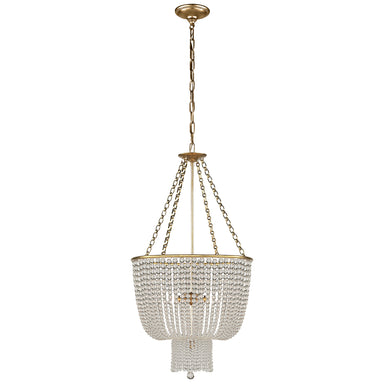 Visual Comfort Signature Canada - Four Light Chandelier - Jacqueline - Hand-Rubbed Antique Brass- Union Lighting Luminaires Decor
