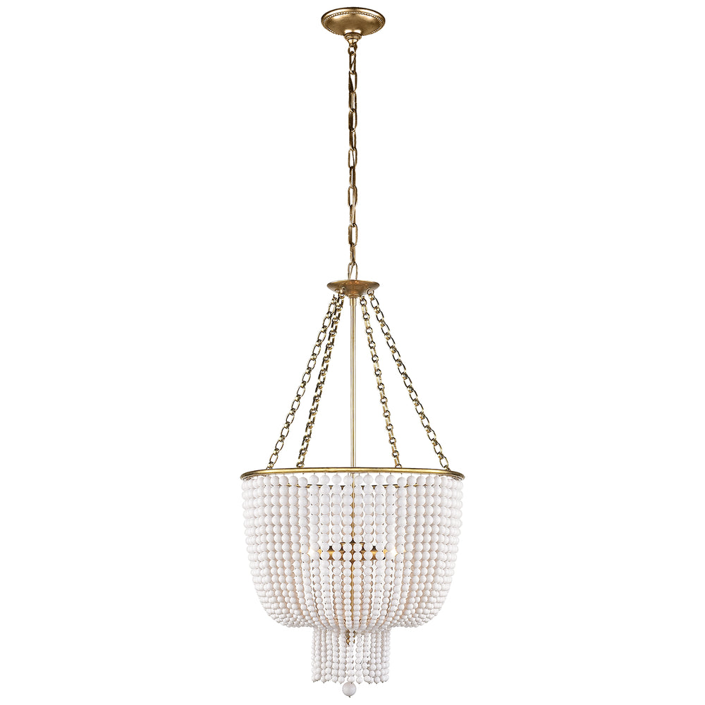 Visual Comfort Signature Canada - Four Light Chandelier - Jacqueline - Hand-Rubbed Antique Brass- Union Lighting Luminaires Decor