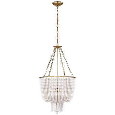 Visual Comfort Signature Canada - Four Light Chandelier - Jacqueline - Hand-Rubbed Antique Brass- Union Lighting Luminaires Decor