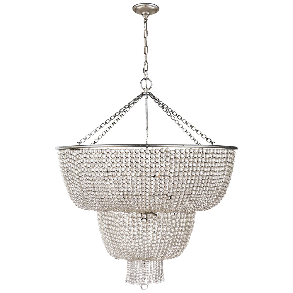 Visual Comfort Signature Canada - 12 Light Chandelier - Jacqueline - Burnished Silver Leaf- Union Lighting Luminaires Decor