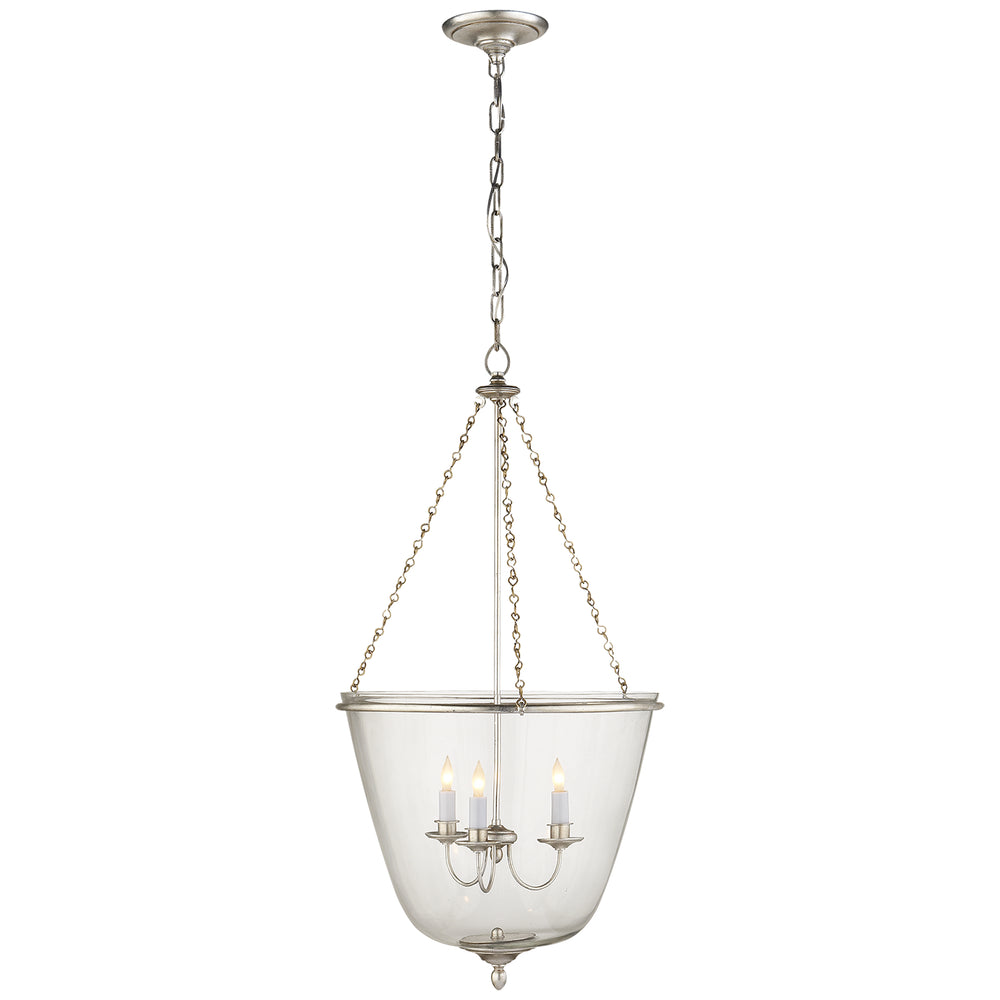 Visual Comfort Signature Canada - Three Light Lantern - Pondview - Burnished Silver Leaf- Union Lighting Luminaires Decor