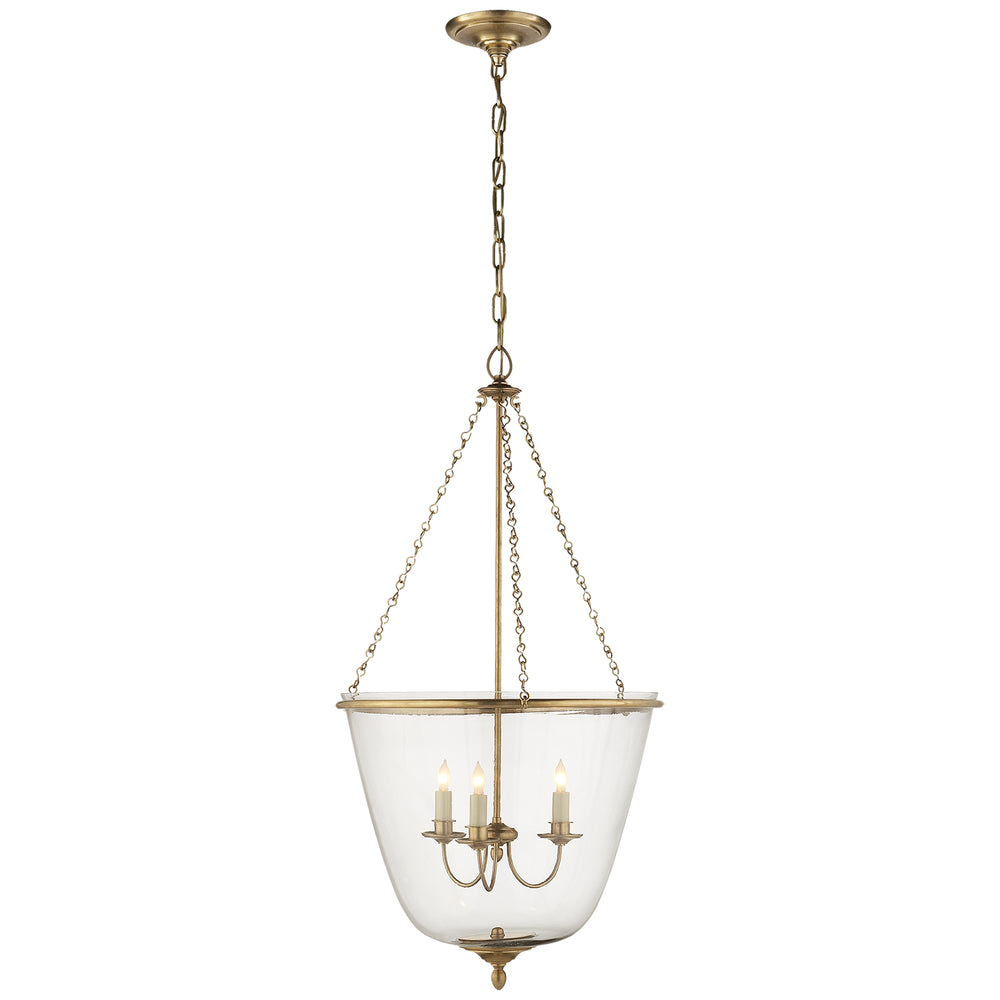 Visual Comfort Signature Canada - Three Light Lantern - Pondview - Hand-Rubbed Antique Brass- Union Lighting Luminaires Decor