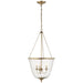 Visual Comfort Signature Canada - Three Light Lantern - Pondview - Hand-Rubbed Antique Brass- Union Lighting Luminaires Decor