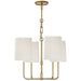 Visual Comfort Signature Canada - Four Light Chandelier - Go Lightly - Gild- Union Lighting Luminaires Decor