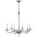 Visual Comfort Signature Canada - Six Light Chandelier - Bernardo - Polished Nickel and Clear Glass- Union Lighting Luminaires Decor