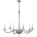 Visual Comfort Signature Canada - Six Light Chandelier - Bernardo - Polished Nickel and Clear Glass- Union Lighting Luminaires Decor