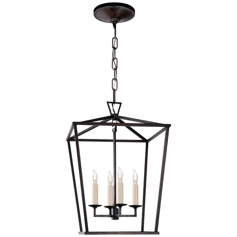 Visual Comfort Signature Canada - Four Light Lantern - Darlana - Aged Iron- Union Lighting Luminaires Decor