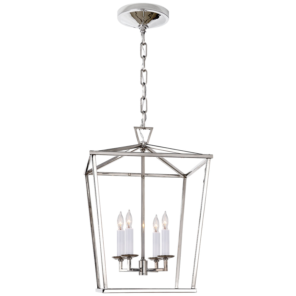 Visual Comfort Signature Canada - Four Light Lantern - Darlana - Polished Nickel- Union Lighting Luminaires Decor