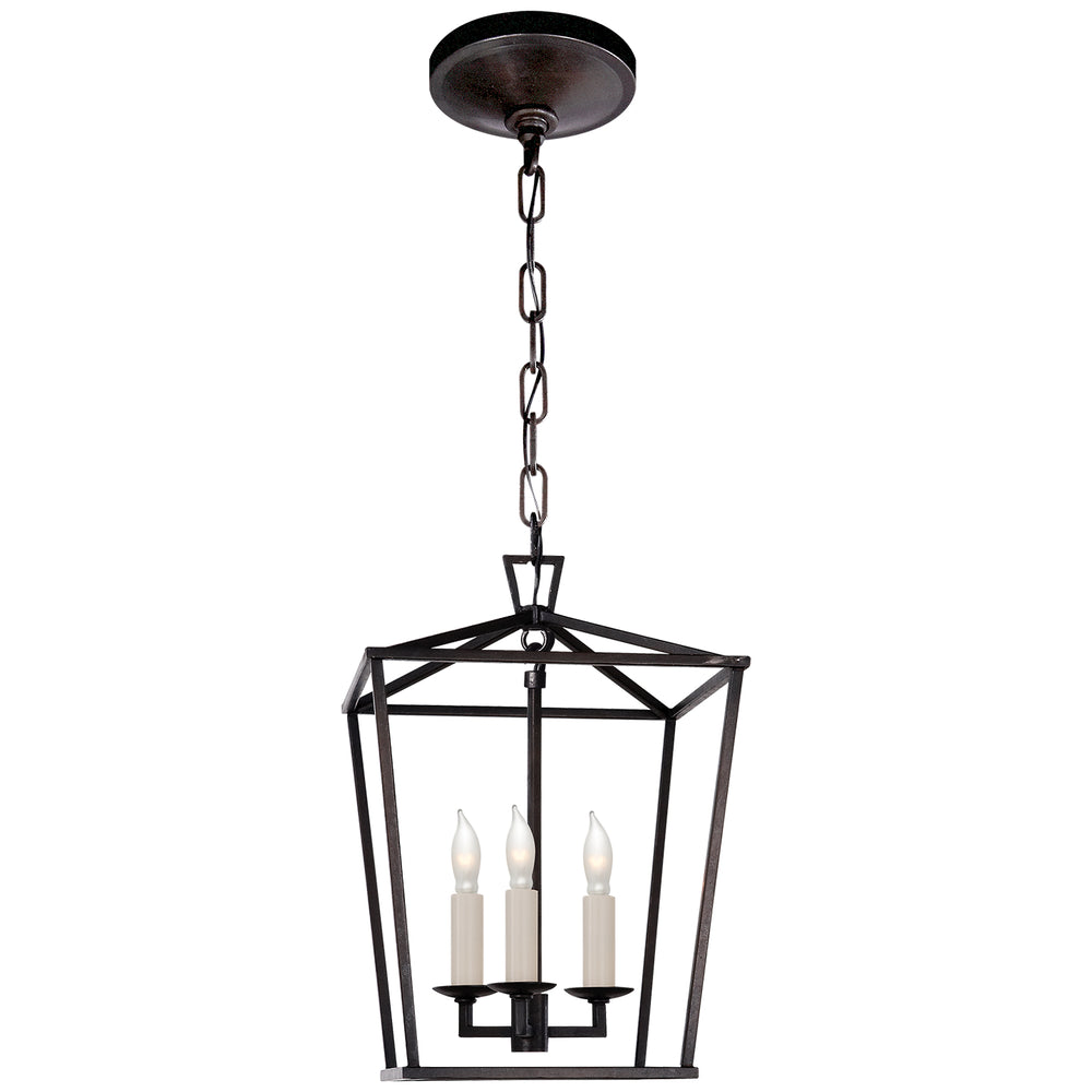 Visual Comfort Signature Canada - Three Light Lantern - Darlana - Aged Iron- Union Lighting Luminaires Decor