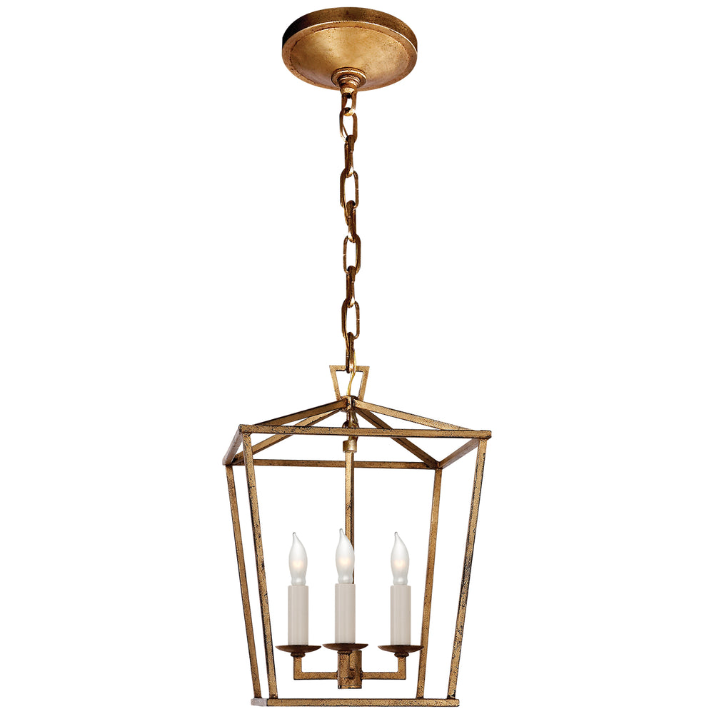 Visual Comfort Signature Canada - Three Light Lantern - Darlana - Gilded Iron- Union Lighting Luminaires Decor