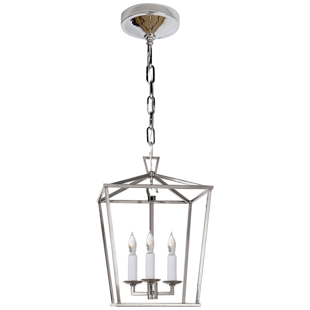 Visual Comfort Signature Canada - Three Light Lantern - Darlana - Polished Nickel- Union Lighting Luminaires Decor