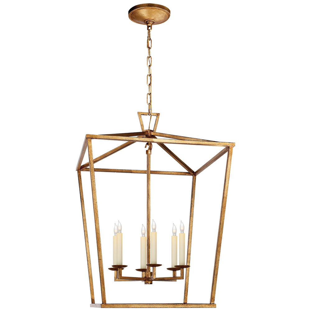 Visual Comfort Signature Canada - Six Light Lantern - Darlana - Gilded Iron- Union Lighting Luminaires Decor