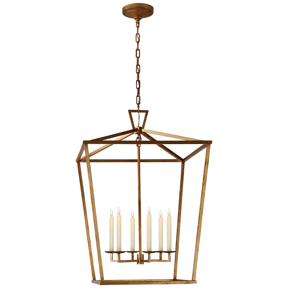 Visual Comfort Signature Canada - Six Light Lantern - Darlana - Gilded Iron- Union Lighting Luminaires Decor