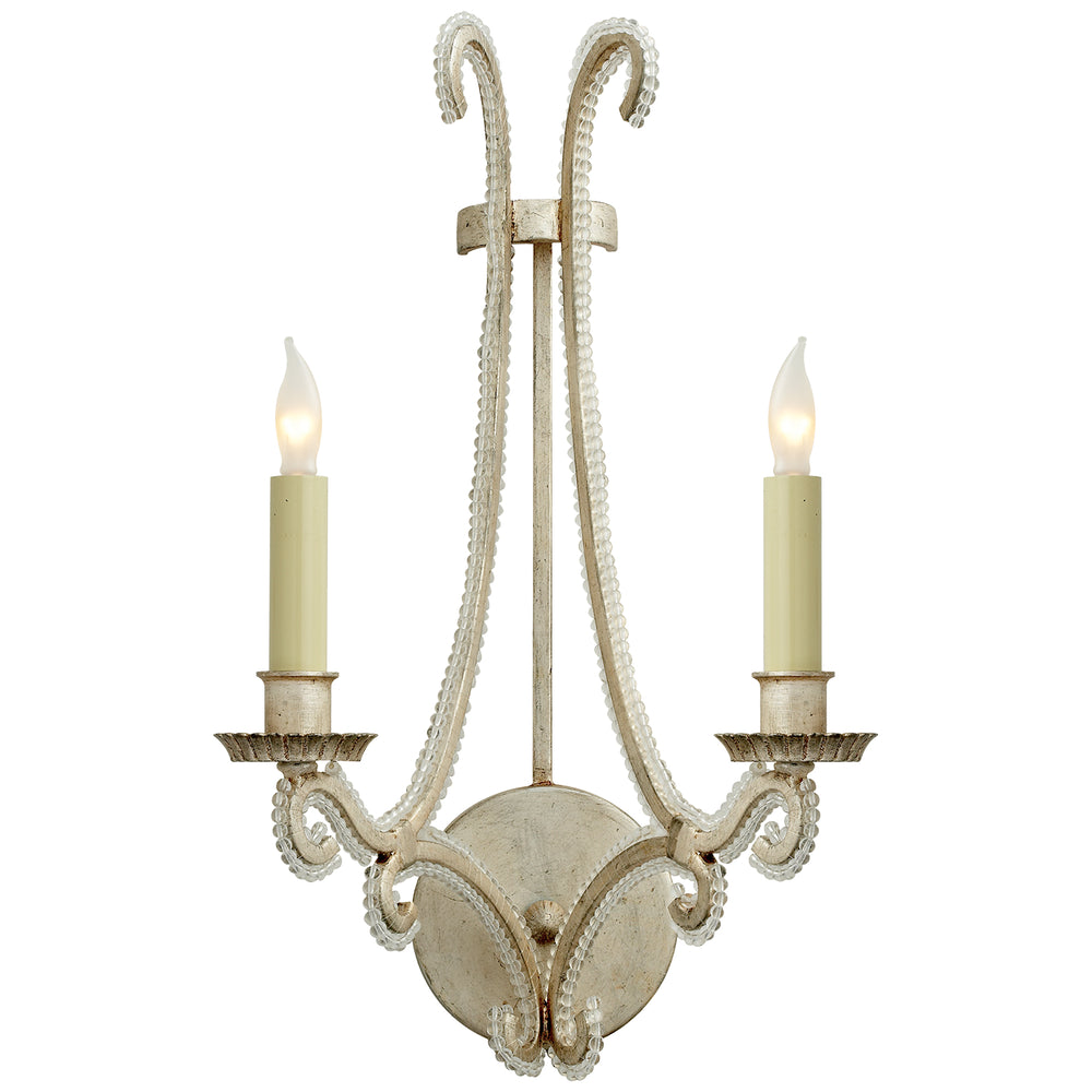 Visual Comfort Signature Canada - Two Light Wall Sconce - Oslo - Burnished Silver Leaf- Union Lighting Luminaires Decor