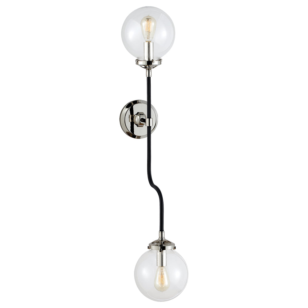 Visual Comfort Signature Canada - Two Light Wall Sconce - bistro - Polished Nickel- Union Lighting Luminaires Decor