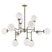 Visual Comfort Signature Canada - 12 Light Chandelier - Bistro - Hand-Rubbed Antique Brass- Union Lighting Luminaires Decor