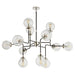 Visual Comfort Signature Canada - 12 Light Chandelier - Bistro - Polished Nickel- Union Lighting Luminaires Decor