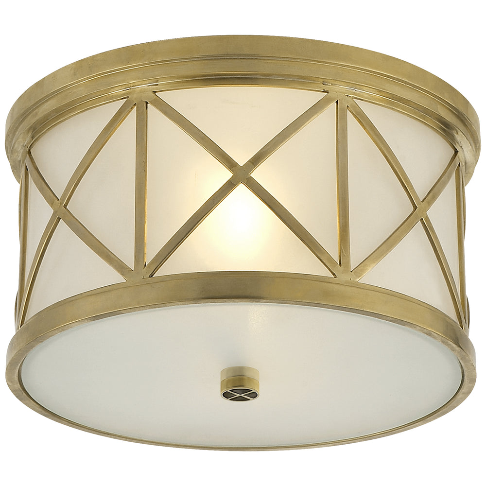 Visual Comfort Signature Canada - Two Light Flush Mount - Montpelier - Hand-Rubbed Antique Brass- Union Lighting Luminaires Decor