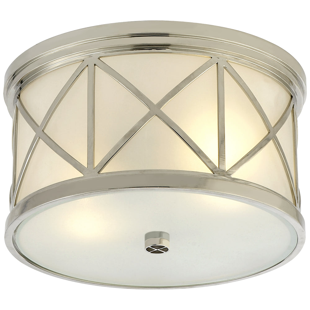 Visual Comfort Signature Canada - Two Light Flush Mount - Montpelier - Polished Nickel- Union Lighting Luminaires Decor