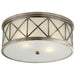 Visual Comfort Signature Canada - Three Light Flush Mount - Montpelier - Antique Nickel- Union Lighting Luminaires Decor