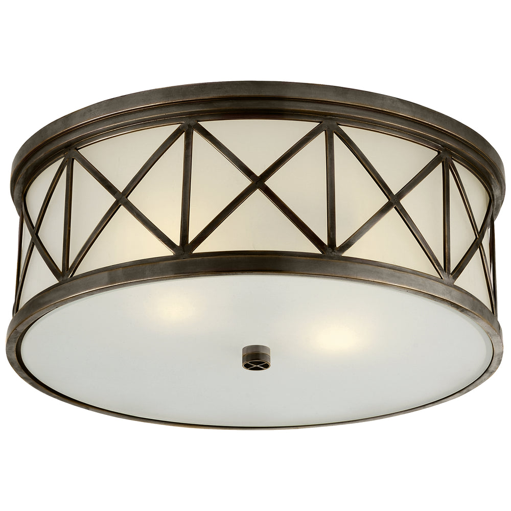 Visual Comfort Signature Canada - Three Light Flush Mount - Montpelier - Bronze- Union Lighting Luminaires Decor