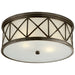 Visual Comfort Signature Canada - Three Light Flush Mount - Montpelier - Bronze- Union Lighting Luminaires Decor
