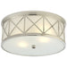 Visual Comfort Signature Canada - Three Light Flush Mount - Montpelier - Polished Nickel- Union Lighting Luminaires Decor