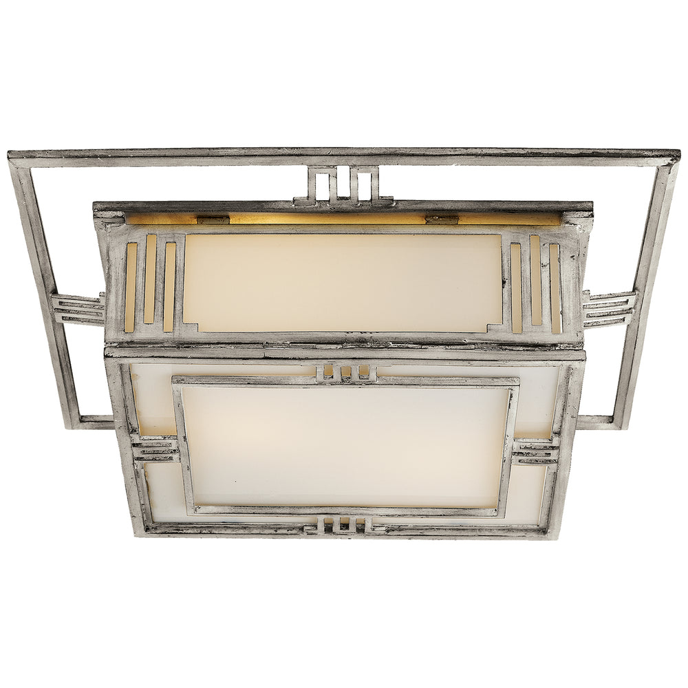 Visual Comfort Signature Canada - Two Light Flush Mount - Enrique - Burnished Silver Leaf- Union Lighting Luminaires Decor